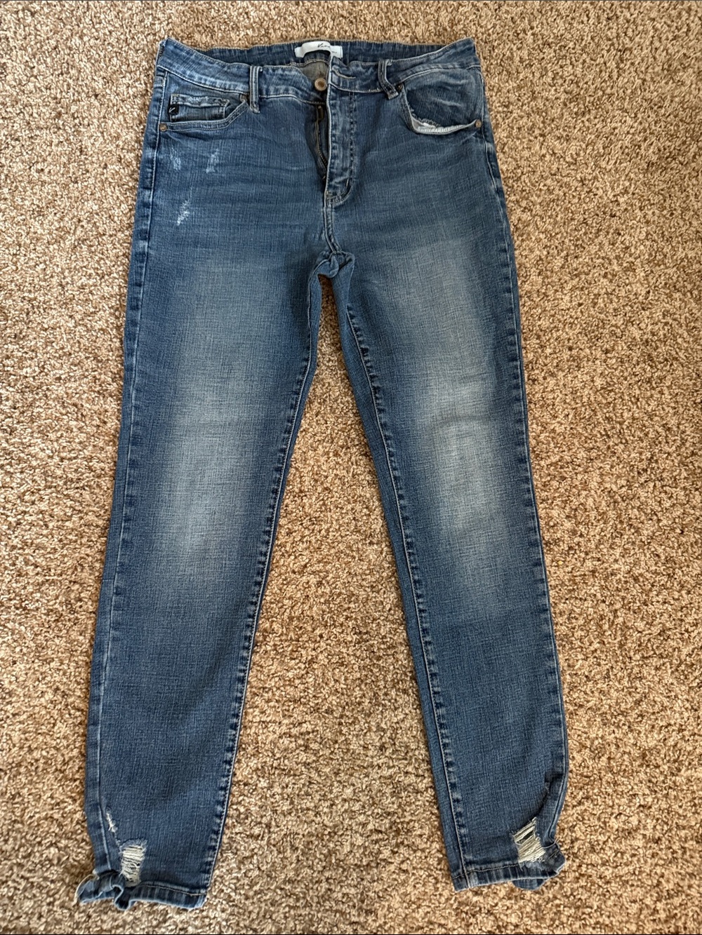 Women’s KanKan Blue Washed Slim Jeans
